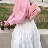 ティアードギャザーフレアロングスカート【韓国ファッション】【春夏新商品】 | Doula Doula | 詳細画像16 