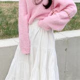 ティアードギャザーフレアロングスカート【韓国ファッション】【春夏新商品】 | Doula Doula | 詳細画像21 