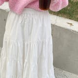 ティアードギャザーフレアロングスカート【韓国ファッション】【春夏新商品】 | Doula Doula | 詳細画像22 