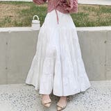 ティアードギャザーフレアロングスカート【韓国ファッション】【春夏新商品】 | Doula Doula | 詳細画像28 