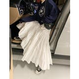 ティアードギャザーフレアロングスカート【韓国ファッション】【春夏新商品】 | Doula Doula | 詳細画像37 