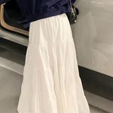 ティアードギャザーフレアロングスカート【韓国ファッション】【春夏新商品】 | Doula Doula | 詳細画像38 