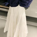 ティアードギャザーフレアロングスカート【韓国ファッション】【春夏新商品】 | Doula Doula | 詳細画像40 