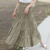 ティアードギャザーフレアロングスカート【韓国ファッション】【春夏新商品】 | Doula Doula | 詳細画像49 