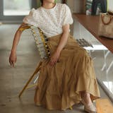 ティアードギャザーフレアロングスカート【韓国ファッション】【春夏新商品】 | Doula Doula | 詳細画像54 