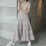 ティアードギャザーフレアロングスカート【韓国ファッション】【春夏新商品】 | Doula Doula | 詳細画像61 