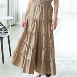 ティアードギャザーフレアロングスカート【韓国ファッション】【春夏新商品】 | Doula Doula | 詳細画像66 