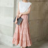 ティアードギャザーフレアロングスカート【韓国ファッション】【春夏新商品】 | Doula Doula | 詳細画像71 