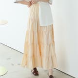 ティアードギャザーフレアロングスカート【韓国ファッション】【春夏新商品】 | Doula Doula | 詳細画像76 