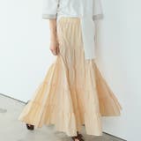 ティアードギャザーフレアロングスカート【韓国ファッション】【春夏新商品】 | Doula Doula | 詳細画像77 