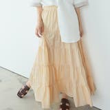 ティアードギャザーフレアロングスカート【韓国ファッション】【春夏新商品】 | Doula Doula | 詳細画像78 