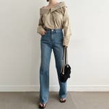 オフショルダーデザインシャツ【韓国ファッション】【春夏新商品】 | Doula Doula | 詳細画像4 