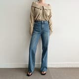 オフショルダーデザインシャツ【韓国ファッション】【春夏新商品】 | Doula Doula | 詳細画像7 