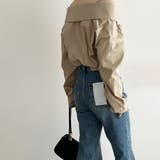 オフショルダーデザインシャツ【韓国ファッション】【春夏新商品】 | Doula Doula | 詳細画像14 