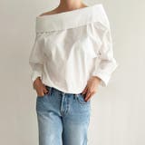 オフショルダーデザインシャツ【韓国ファッション】【春夏新商品】 | Doula Doula | 詳細画像17 