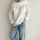 オフショルダーデザインシャツ【韓国ファッション】【春夏新商品】 | Doula Doula | 詳細画像18 