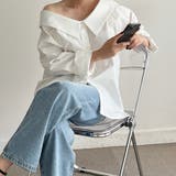 オフショルダーデザインシャツ【韓国ファッション】【春夏新商品】 | Doula Doula | 詳細画像23 