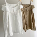 オフショルダーデザインシャツ【韓国ファッション】【春夏新商品】 | Doula Doula | 詳細画像27 