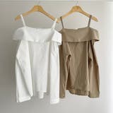 オフショルダーデザインシャツ【韓国ファッション】【春夏新商品】 | Doula Doula | 詳細画像28 