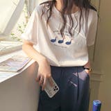 ラウンドネックダックプリントTシャツ【韓国ファッション】 | Doula Doula | 詳細画像3