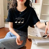 ラウンドネックダックプリントTシャツ【韓国ファッション】 | Doula Doula | 詳細画像9