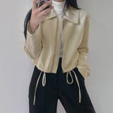 サイドリボンエコレザージャケット【韓国ファッション】 | Doula Doula | 詳細画像15 