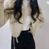サイドリボンエコレザージャケット【韓国ファッション】 | Doula Doula | 詳細画像17 