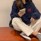 アルファベットロゴフーディー【韓国ファッション】【春夏新商品】 | Doula Doula | 詳細画像6 