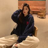 アルファベットロゴフーディー【韓国ファッション】【春夏新商品】 | Doula Doula | 詳細画像7 