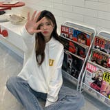 アルファベットロゴフーディー【韓国ファッション】【春夏新商品】 | Doula Doula | 詳細画像25 