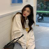 アルファベットロゴフーディー【韓国ファッション】【春夏新商品】 | Doula Doula | 詳細画像27 
