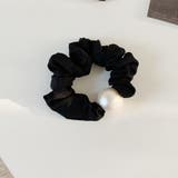 ブラック | シュシュ ヘアゴム まとめ髪 ヘアアクセサリー | Doux Belle