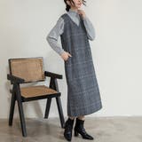 ブルー（ロング） | 新色追加 ジャンパースカート 選べる長さ | Doux Belle 