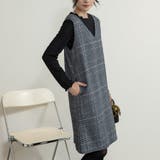 ブルー（ミディアム） | 新色追加 ジャンパースカート 選べる長さ | Doux Belle 