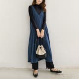 ブルー | ワンピース サロペット オールインワン | Doux Belle 