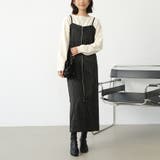 ブラック | オールインワン スカート ストライプ | Doux Belle 
