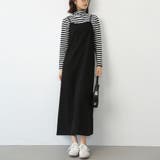 ブラック | オールインワン スカート ワンピース | Doux Belle