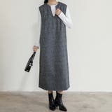 ジャンパスカート 2タイプネック 深Vネック キーネック | Doux Belle  | 詳細画像1 