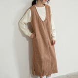 ジャンパスカート 2タイプネック 深Vネック キーネック | Doux Belle  | 詳細画像17 