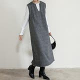 ジャンパスカート 2タイプネック 深Vネック キーネック | Doux Belle  | 詳細画像2 