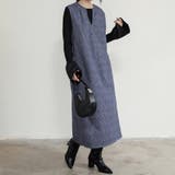 ジャンパスカート 2タイプネック 深Vネック キーネック | Doux Belle  | 詳細画像28 