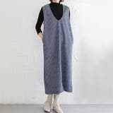 ジャンパスカート 2タイプネック 深Vネック キーネック | Doux Belle  | 詳細画像30 