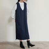 ジャンパスカート 2タイプネック 深Vネック キーネック | Doux Belle  | 詳細画像35 