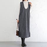 ジャンパスカート 2タイプネック 深Vネック キーネック | Doux Belle  | 詳細画像5 