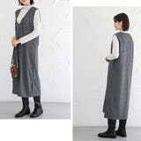 ジャンパスカート 2タイプネック 深Vネック キーネック | Doux Belle  | 詳細画像8 