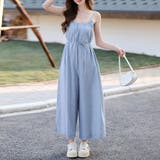 ライトブルー | ワイドパンツサロペット | Doux Belle 