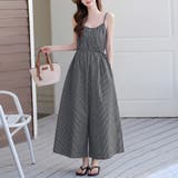 グレー | ワイドパンツサロペット | Doux Belle 