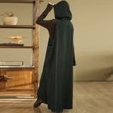 フード付き深Vネックデニム風ジャンパースカート レディース ワンピース | Doux Belle  | 詳細画像11 