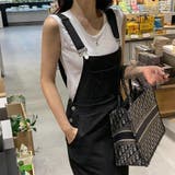 カットソー素材サロペットスカート レディース ワンピース | Doux Belle | 詳細画像9