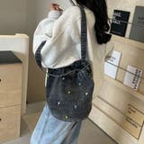 花柄デザインデニムトートバッグ | Doux Belle  | 詳細画像10 